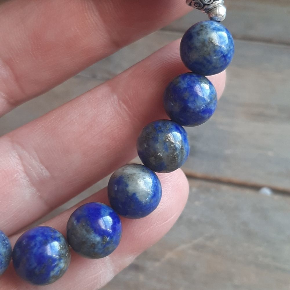 Lapis Lazuli Buddha Stretch Bracelet - Picture 5 of 5